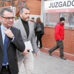 Fraile, ayer, a su salida de los juzgados tras prestar declaración