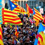Manifestación independentista en Madrid