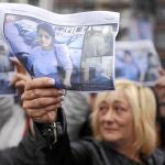 Manifestación en Bilbao contra los crímenes cometidos por «Huang»