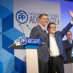 El presidente del Gobierno, Mariano Rajoy, y el presidente del PP en Cataluña, Xavier García Albiol, en una imagen de archivo