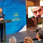 Óscar Puente interviene en el homenaje a Bolaños