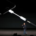 Uno de los momentos de la presentación del Iphone 7