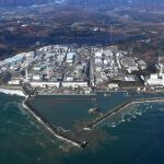 Vista aérea de la central de Fukushima