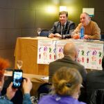 El «ugetista» Faustino Temprano interviene en la jornada en presencia del consejero de Empleo, Carlos Fernández Carriedo