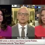 Imagen de la conexión a tres bandas de la cadena Globo News