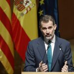 Felipe VI, en una imagen de la entrega de despachos en Barcelona, en agosto del pasado año