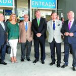Antonio Silván junto a Manuel Lamelas, Félix Baragaño, Alfonso Rodríguez-Hevia, Genaro Martínez y Teresa Sánchez
