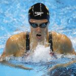 La española Mireia Belmonte durante la competición