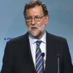 Rajoy durante su comparencia tras el Comité Ejecutivo del PP