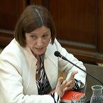 Carme Forcadell durante su declaración en el juicio del "procés"