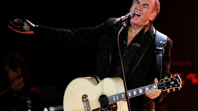 Neil Diamond durante un concierto en Zúrich (Suiza).