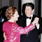 Bailando con el presidente Ronald Reagan en la Casa Blanca en 1988