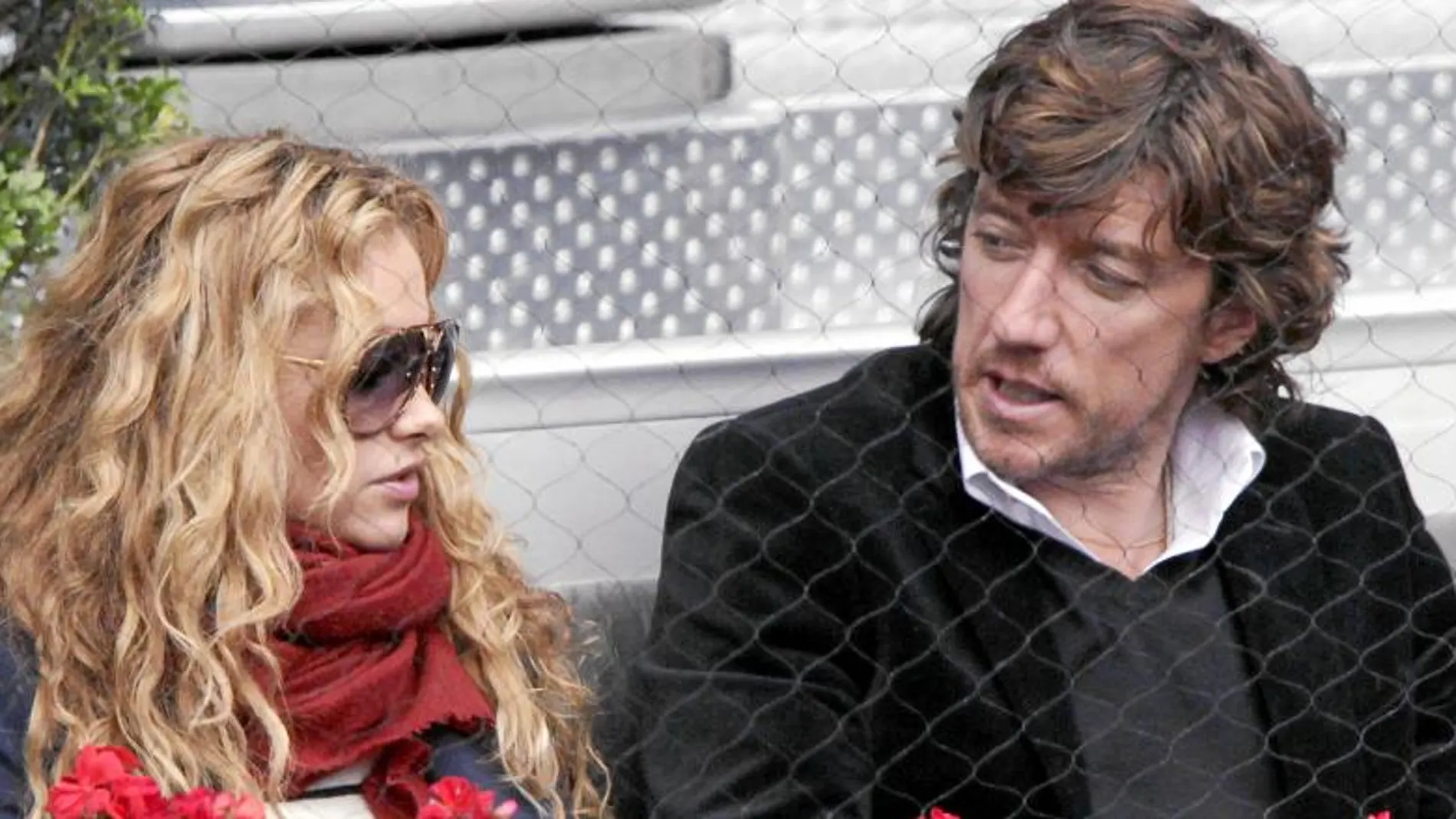 Colate Vallejo-Nájera y Paulina Rubio, durante el Masters Series de Madrid 2010