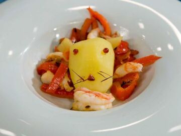 El ic&oacute;nico y denostado plato &laquo;Le&oacute;n come gamba&raquo;