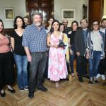 Nathaly Toledo, directora de Bienestar Animal y Gestión Social de la Prefectura del Guayas, ha sido la encargada de recoger el premio