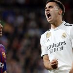 Reguilón, en una imagen del partido