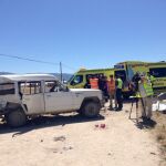 Tres muertos y seis heridos al arrollar un camión un vehículo con temporeros
