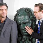 Ernesto Sevilla (izda.) y Joaquín Reyes, ayer, en el encuentro con la Prensa antes de la 32ª edición de los Goya