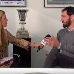 Jorge Garbajosa, en un momento de la entrevista concedida a LA RAZÓN