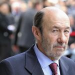 El secretario general del PSOE, Alfredo Pérez Rubalcaba