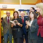 García, Marcos, Ruiz Medrano y Polanco visitan el nuevo centro ubicado en la Biblioteca Pública de Palencia