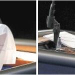 Entre la improvisación y la mesura. Clinton consulta sus notas mientras Trump toma algunos apuntes para responder a su contrincante