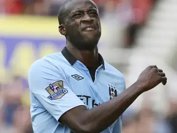 Yaya Toure durante un partido de la Premier Yaya Toure durante un partido de la Premier