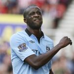 Yaya Toure durante un partido de la Premier