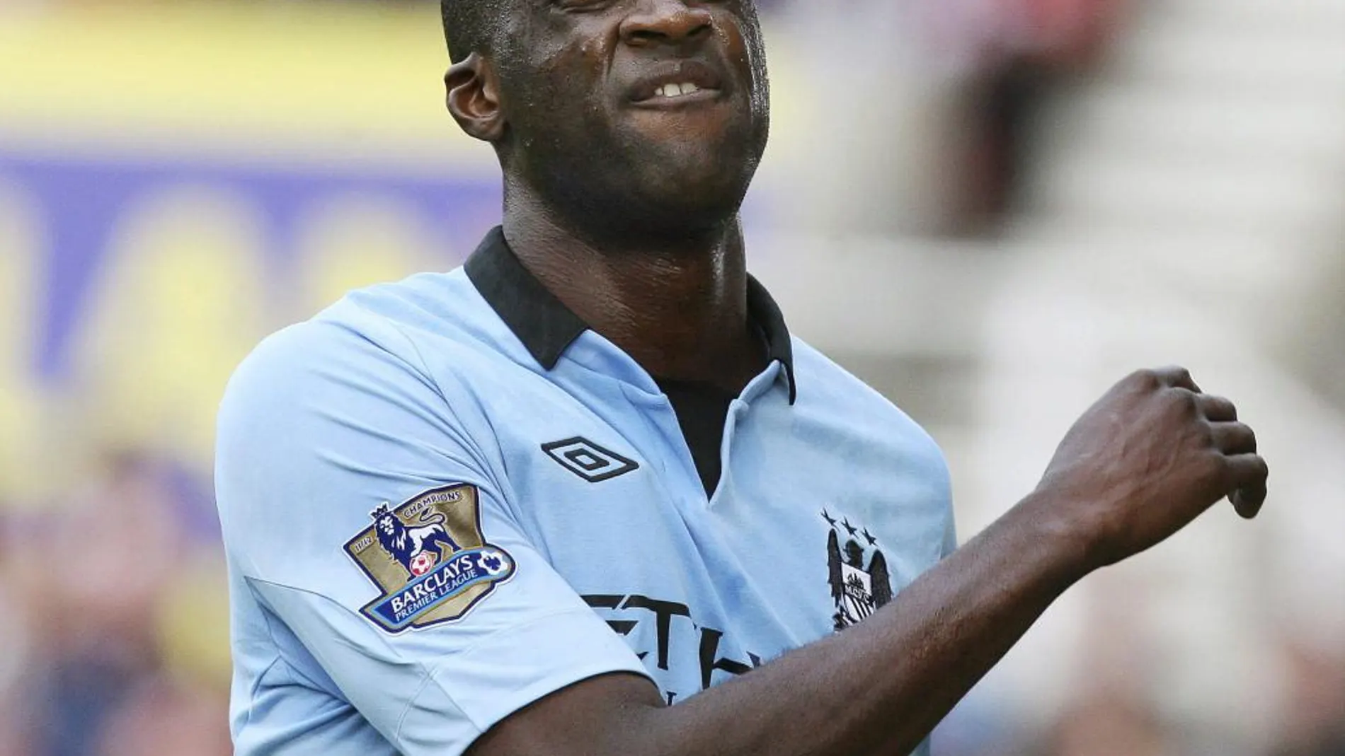 Yaya Toure durante un partido de la Premier