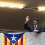 El presidente de la Generalitat, Carles Puigdemont,