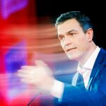 El presidente del Gobierno, Pedro Sánchez, en el Palacio de La Moncloa