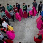 Alumnos de la Escuela Taurina de Madrid, José Cubero «Yiyo» en la Monumental de Las Ventas