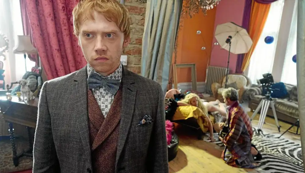 Rupert Grint, que interpreta al estafador Charlie Cavendish-Scott en «Snatch»