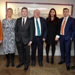 Ann Coffey, Angela Smith, Chris Leslie, Mike Gapes, Luciana Berger, Gavin Shuker y Chuka Umunna, tras anunciar que abandonan el Partido Laborista