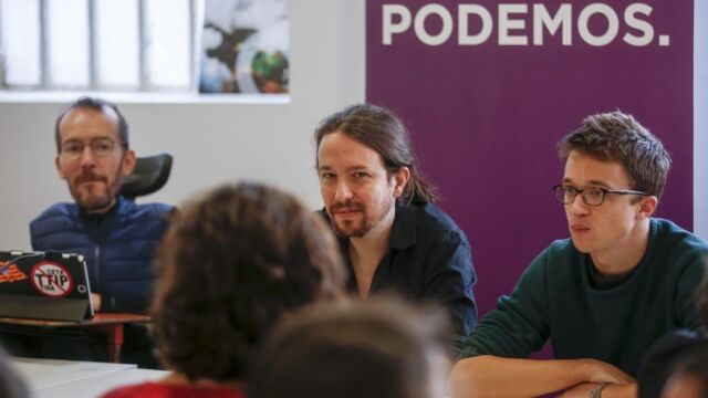 Íñigo Errejón y Pablo Echenique en una imagen de 2019