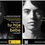 Imagen de los dos polémicos carteles