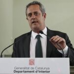 El conseller de Interior de Cataluña, Joaquin Forn, durante una de sus comparecencias