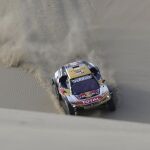 El francés Stéphane Peterhansel en la quinta etapa del Dakar