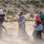 Iraquíes abandonan la ciudad de Al Hud