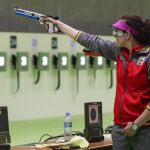 Sonia Franquet durante la competición