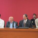 Los acusados del doble crimen durante una se las sesiones del juicio