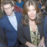 Núñez Feijóo y Eva María Cárdenas en una de sus escasas apariciones públicas