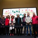 En la imagen, representantes de los grupos municipales de Barcelona