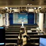 Imagen de la sede del PP, ayer