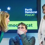 Los principales cuadros del partido, Marta Pascal, David Bonvehí y Mercè Conesa, en una imagen reciente.