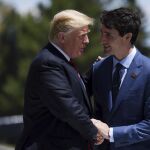 Imagen de archivo del presidente estadounidense, Donald J. Trump y el primer ministro candiense, Justin Trudeau / Foto: Efe