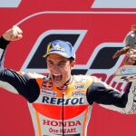 Marc Marquez celebra la victoria/Foto: Ap