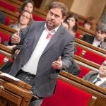 Junqueras, dirigiéndose a Mas en la sesión de control de esta semana