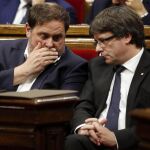 Junqueras y Puigdemont, en una imagen de archivo