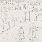 Dibujo desconocido de Lorca enviado a José María Chacón y Calvo.